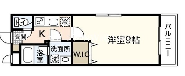 岡山駅 徒歩8分 4階の物件間取画像